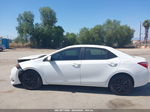 2019 Toyota Corolla Le White vin: 2T1BURHE0KC239588