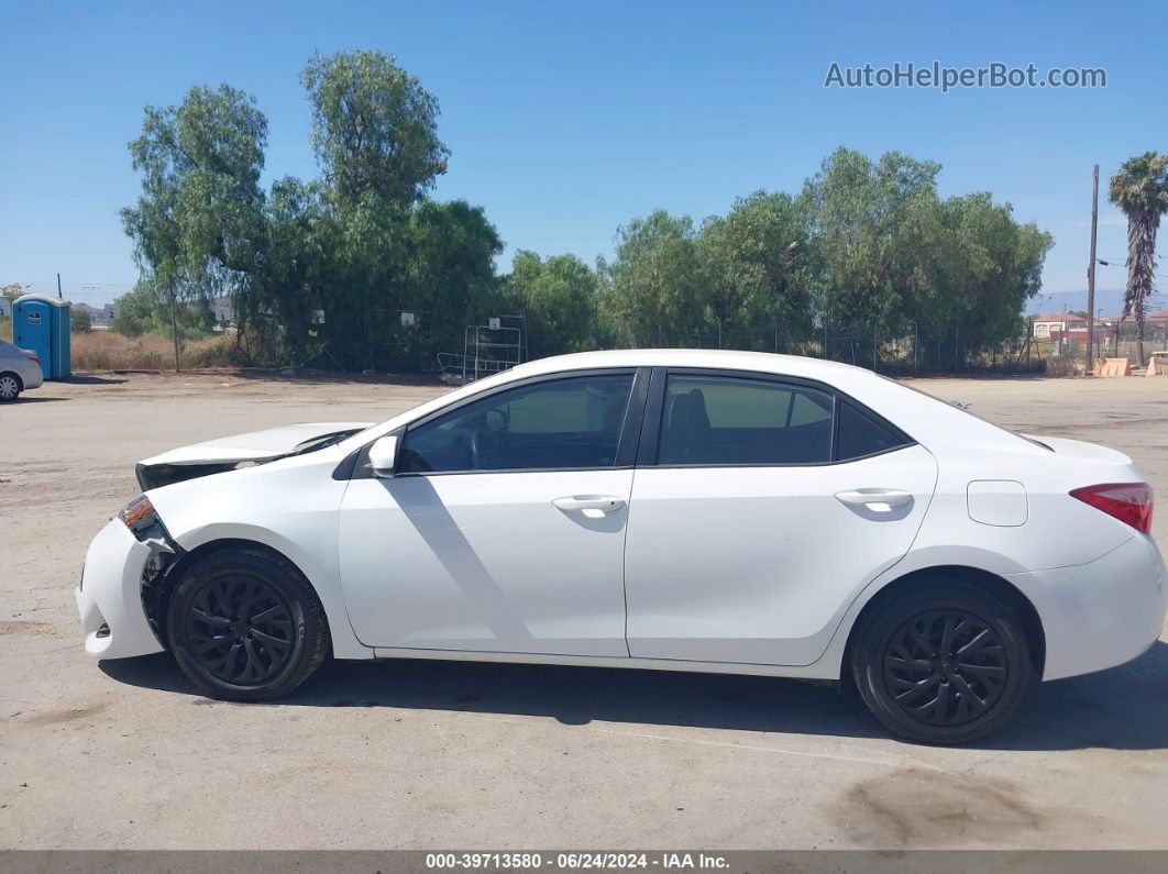 2019 Toyota Corolla Le Белый vin: 2T1BURHE0KC239588