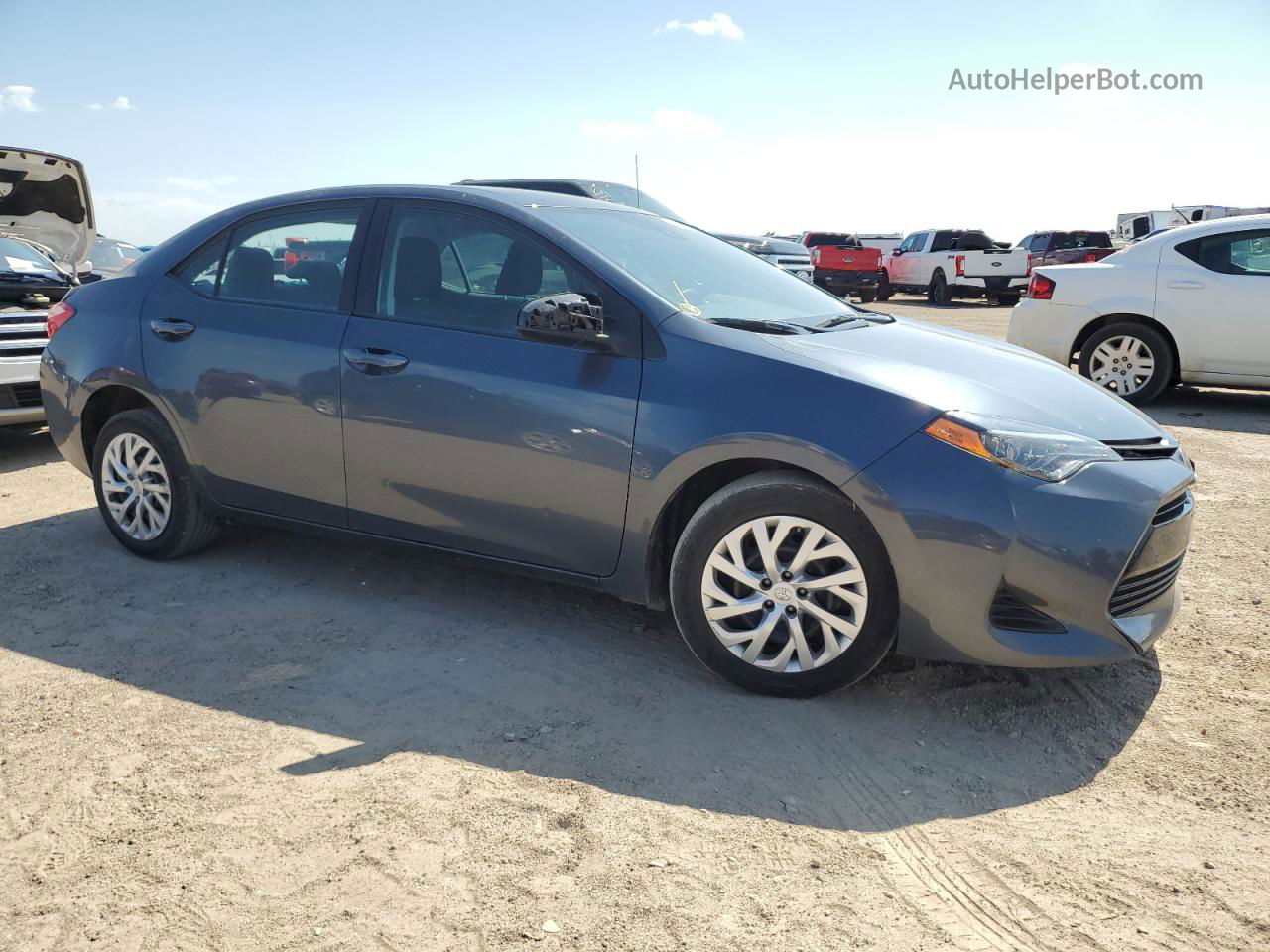 2019 Toyota Corolla L Gray vin: 2T1BURHE0KC240384