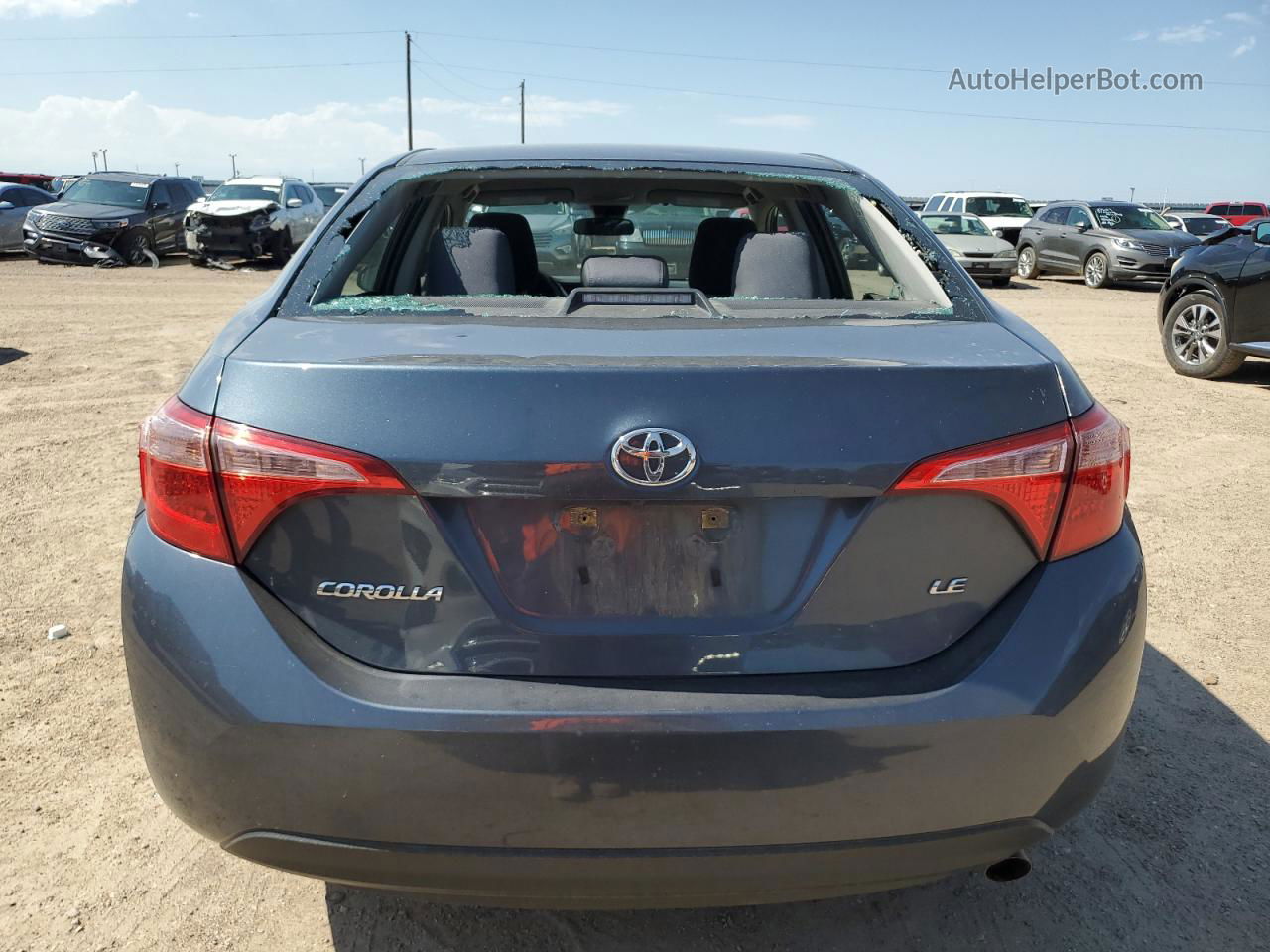 2019 Toyota Corolla L Gray vin: 2T1BURHE0KC240384