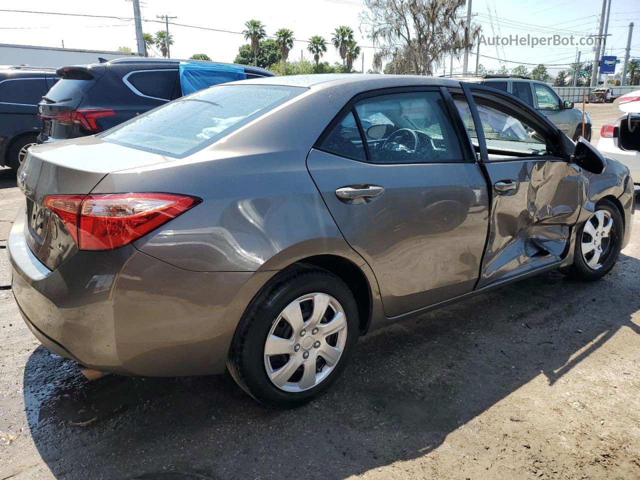 2019 Toyota Corolla L Tan vin: 2T1BURHE0KC240918