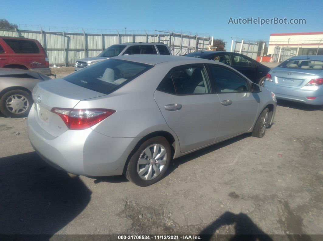 2014 Toyota Corolla L/le/s/s Plus/le Plus Серебряный vin: 2T1BURHE1EC012432