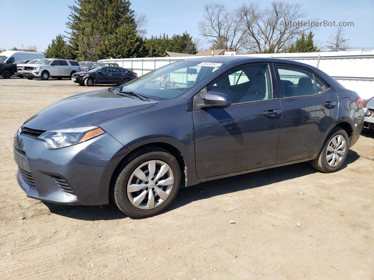 2014 Toyota Corolla L Gray vin: 2T1BURHE1EC023348