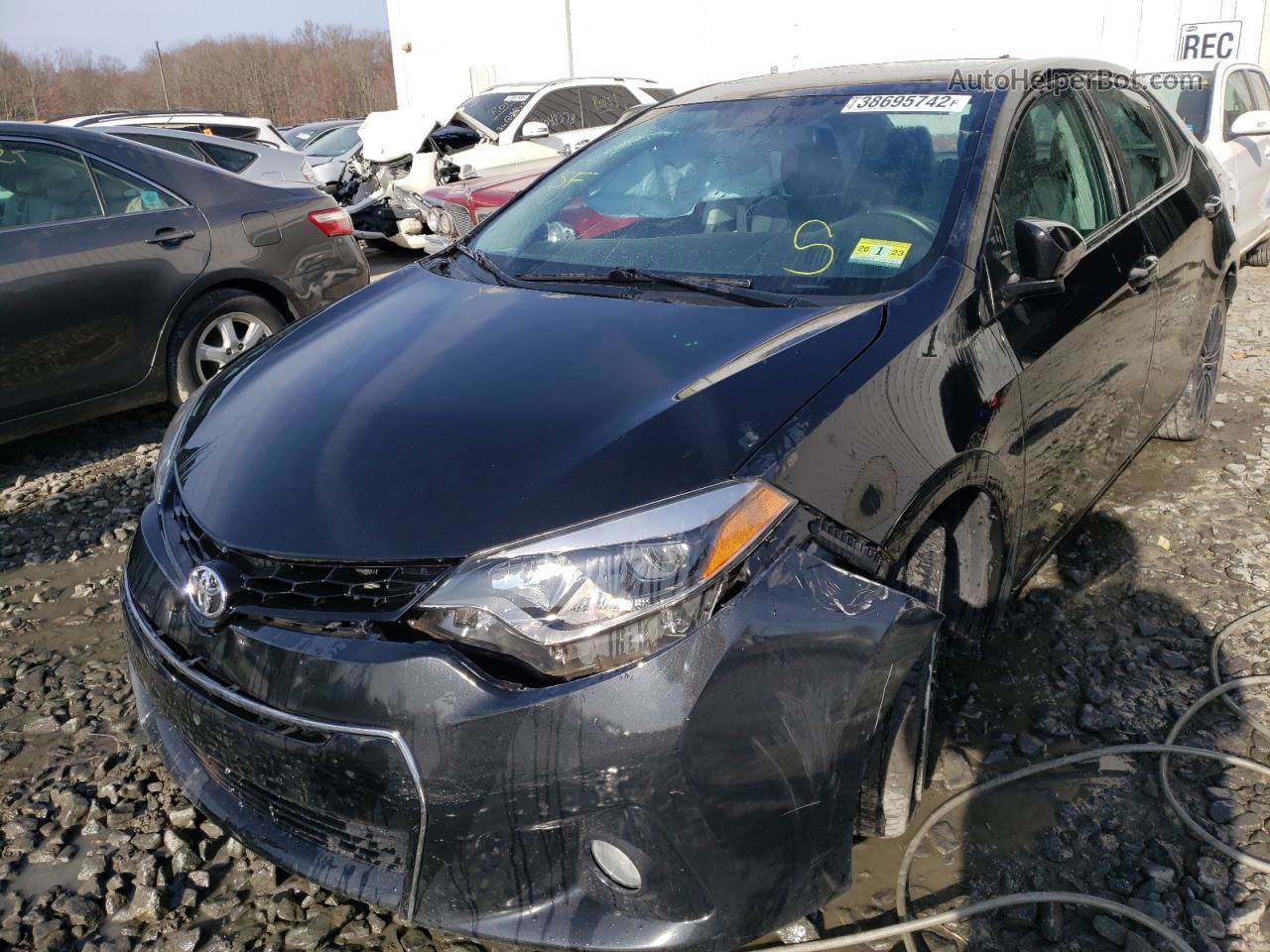 2014 Toyota Corolla L Black vin: 2T1BURHE1EC045642