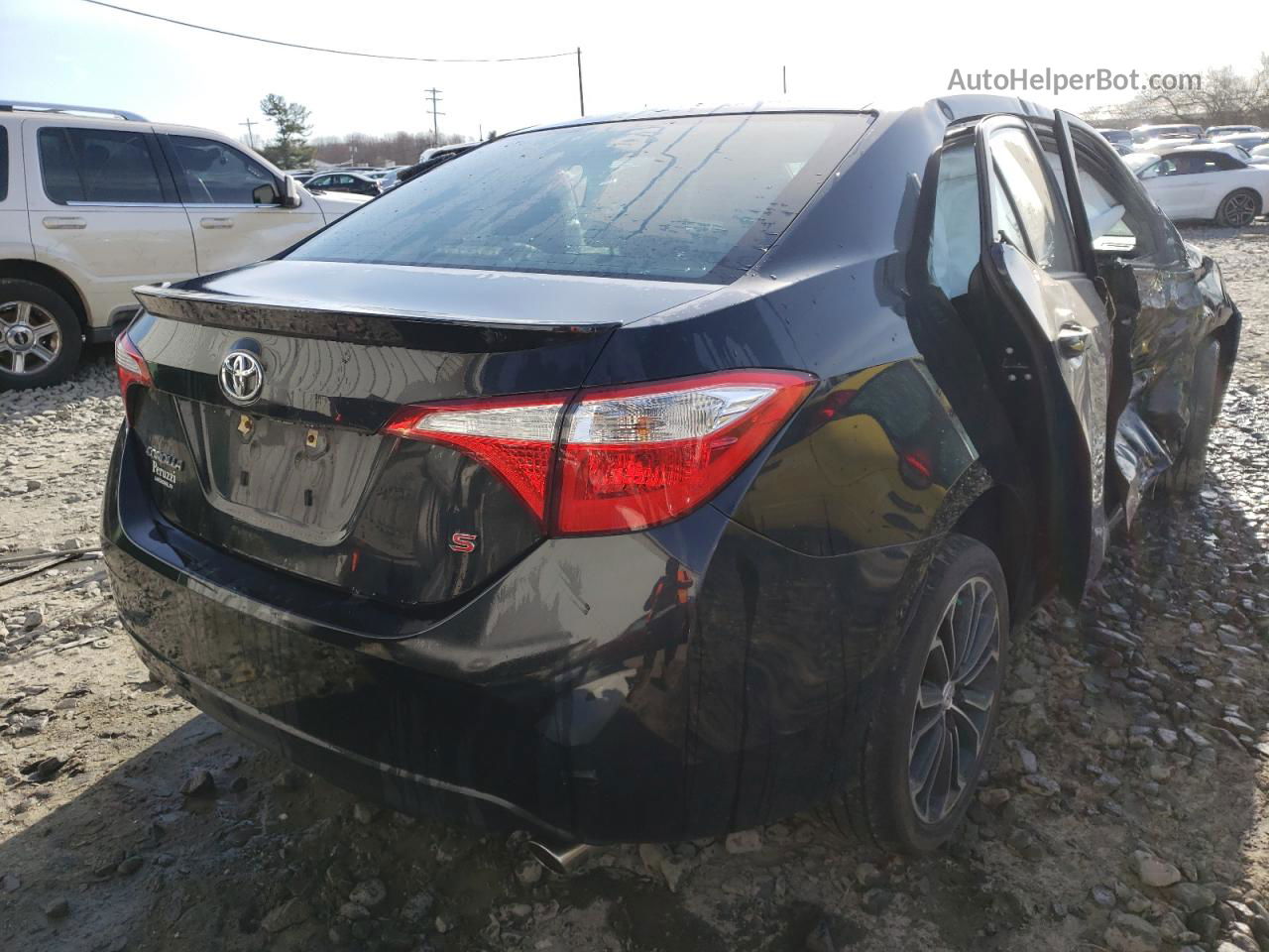 2014 Toyota Corolla L Black vin: 2T1BURHE1EC045642