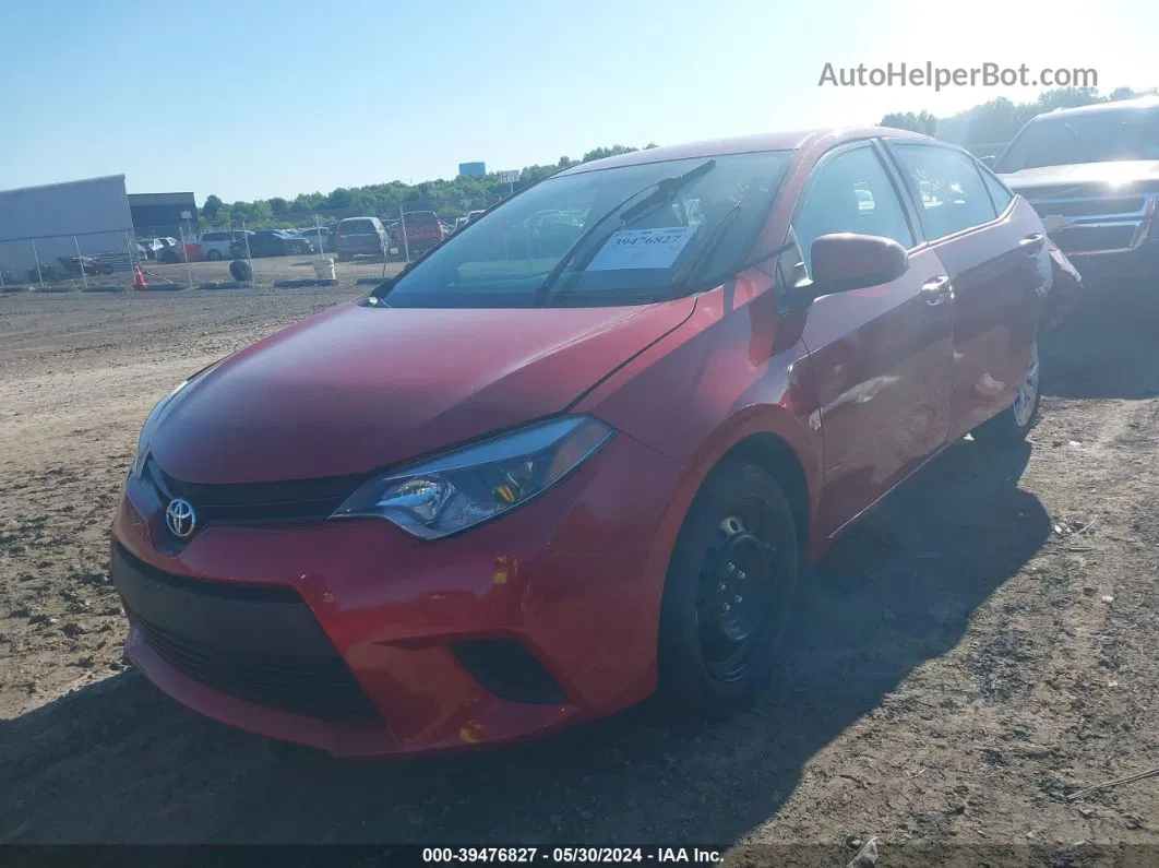 2014 Toyota Corolla Le Red vin: 2T1BURHE1EC054129