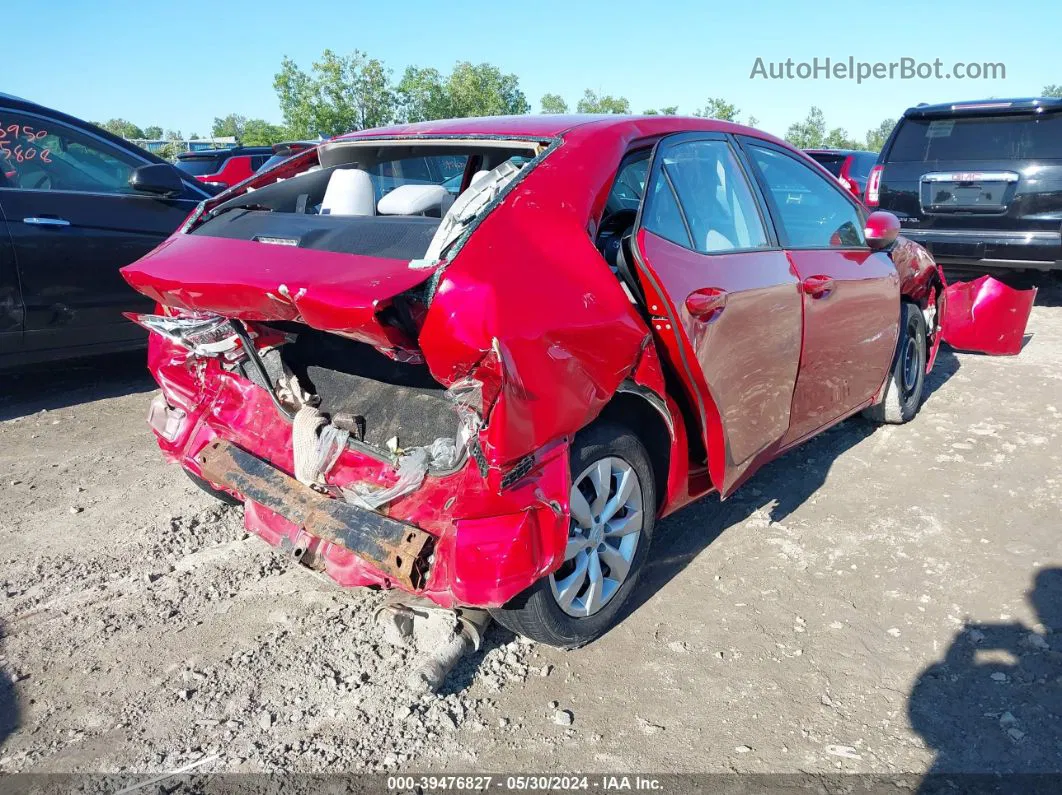 2014 Toyota Corolla Le Red vin: 2T1BURHE1EC054129