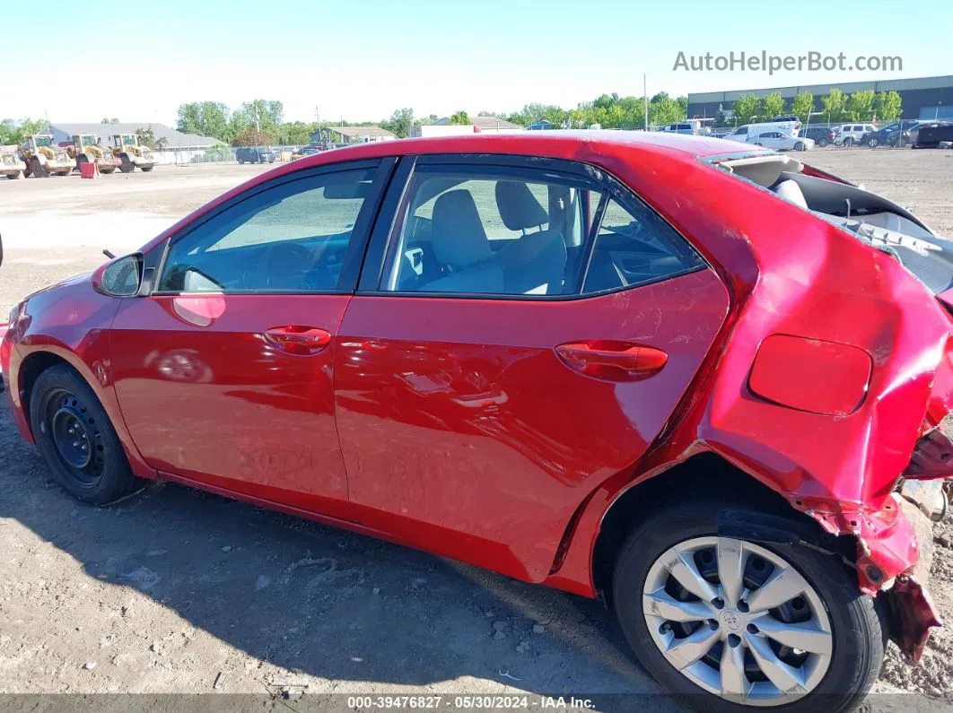 2014 Toyota Corolla Le Red vin: 2T1BURHE1EC054129