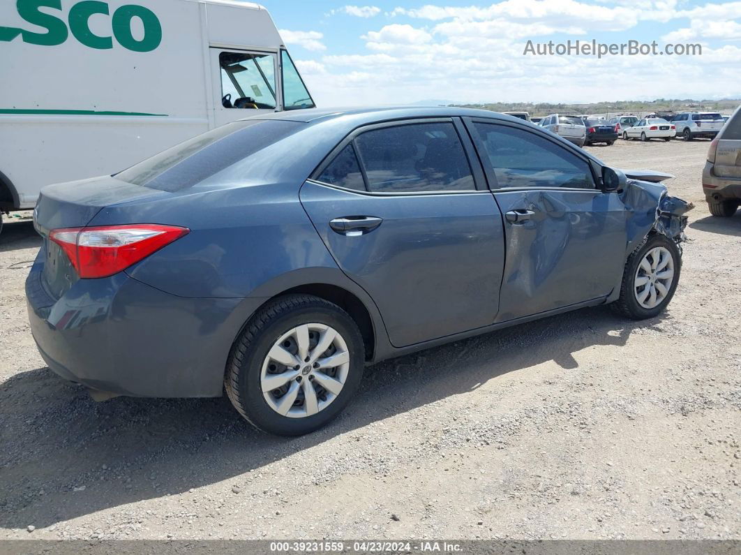 2014 Toyota Corolla Le Blue vin: 2T1BURHE1EC111087