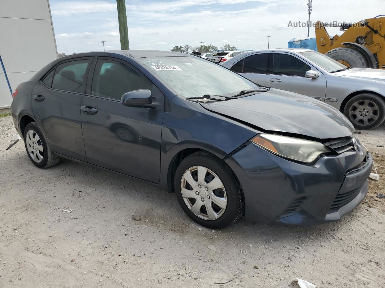 2014 Toyota Corolla L Gray vin: 2T1BURHE1EC145398