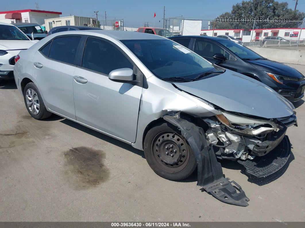 2014 Toyota Corolla Le Silver vin: 2T1BURHE1EC190213