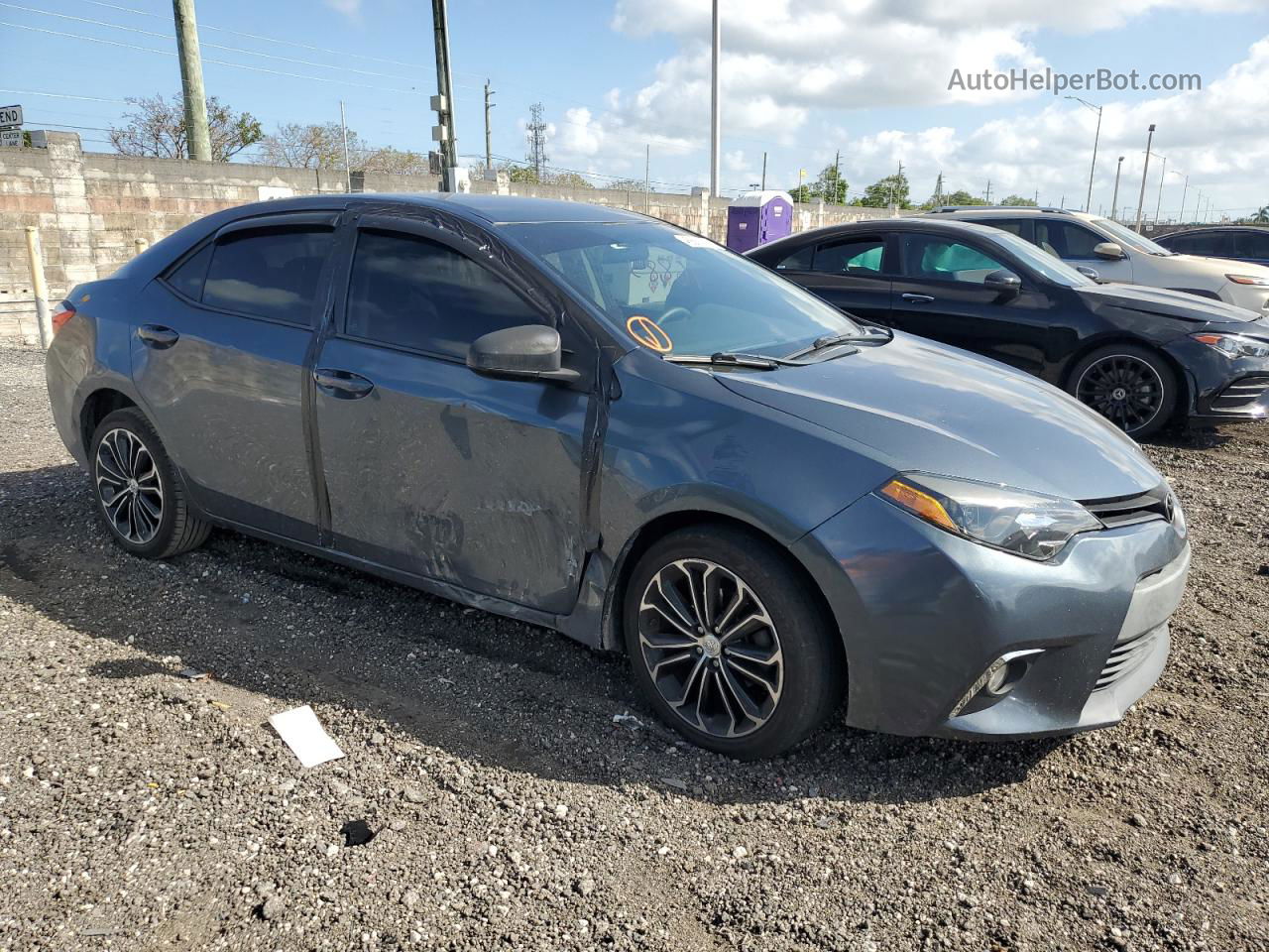 2015 Toyota Corolla L Зеленый vin: 2T1BURHE1FC244742