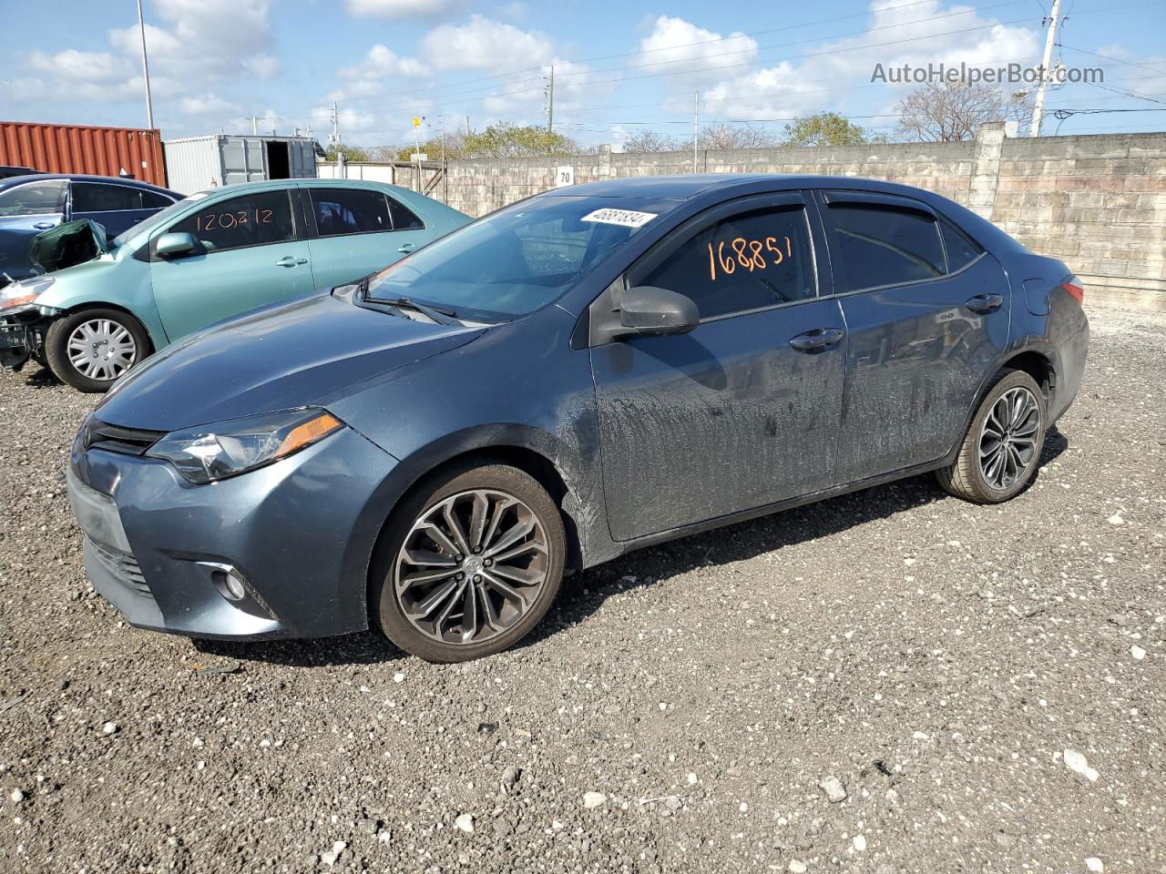 2015 Toyota Corolla L Green vin: 2T1BURHE1FC244742