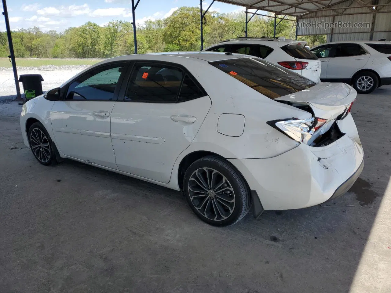 2015 Toyota Corolla L White vin: 2T1BURHE1FC251450