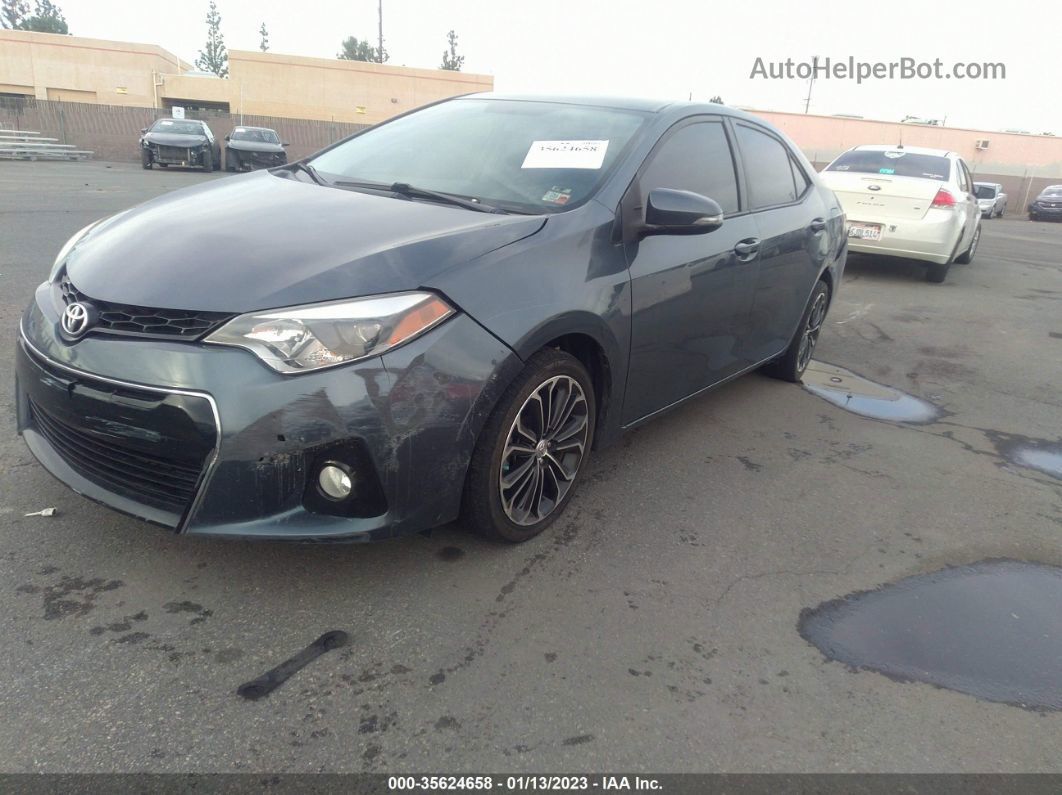 2015 Toyota Corolla S Plus Blue vin: 2T1BURHE1FC255790