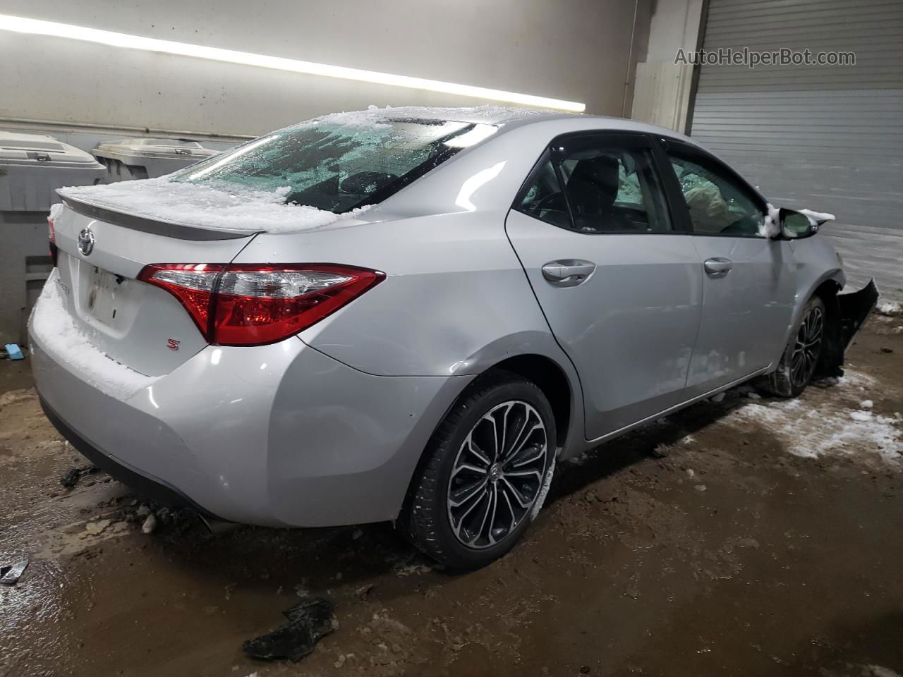 2015 Toyota Corolla L Silver vin: 2T1BURHE1FC256101