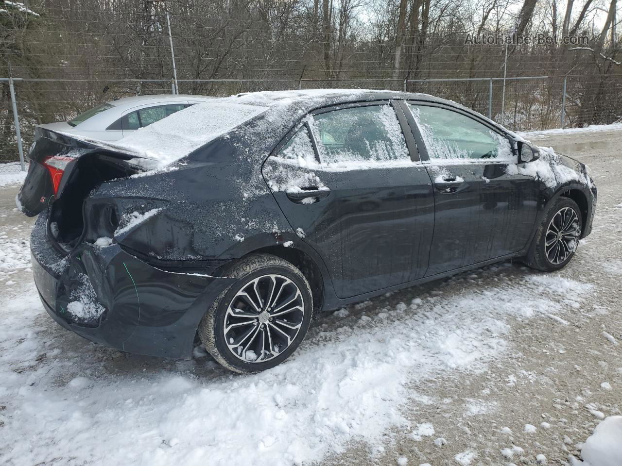 2015 Toyota Corolla L Black vin: 2T1BURHE1FC256227