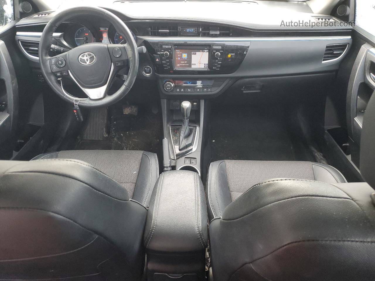 2015 Toyota Corolla L Черный vin: 2T1BURHE1FC256227