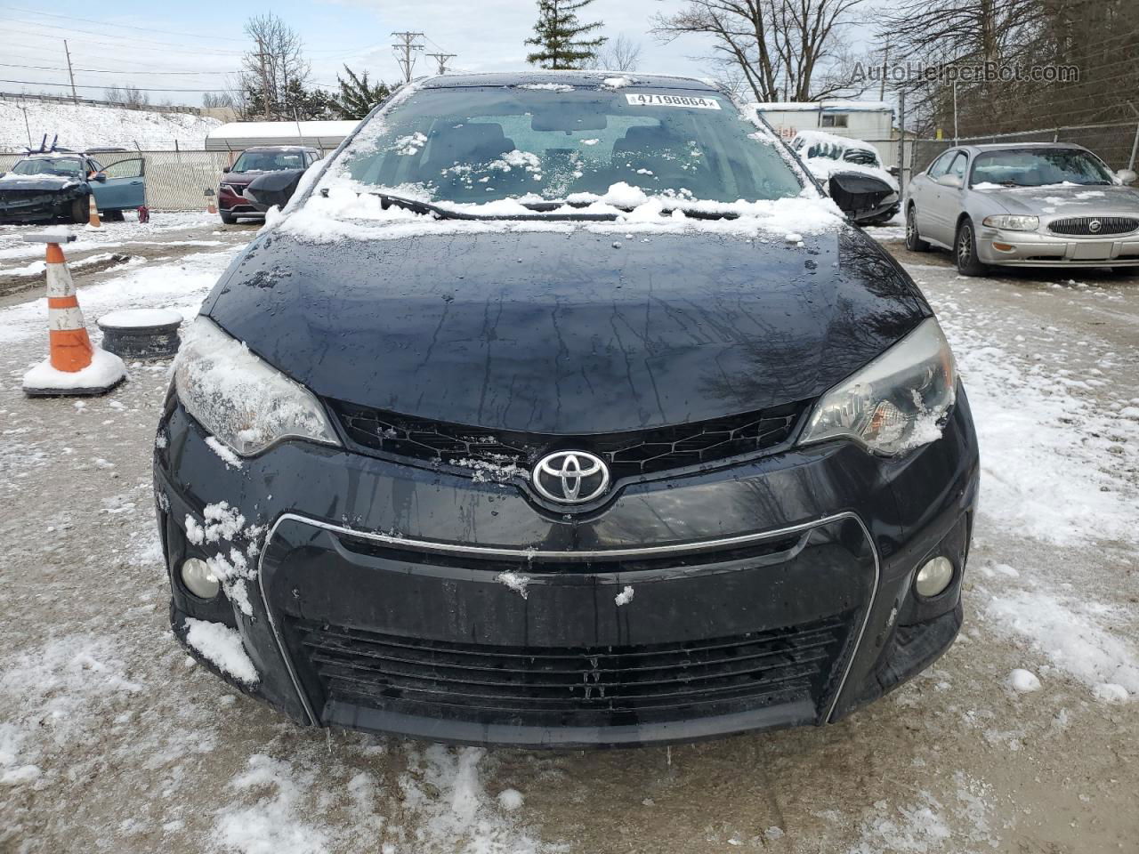 2015 Toyota Corolla L Черный vin: 2T1BURHE1FC256227