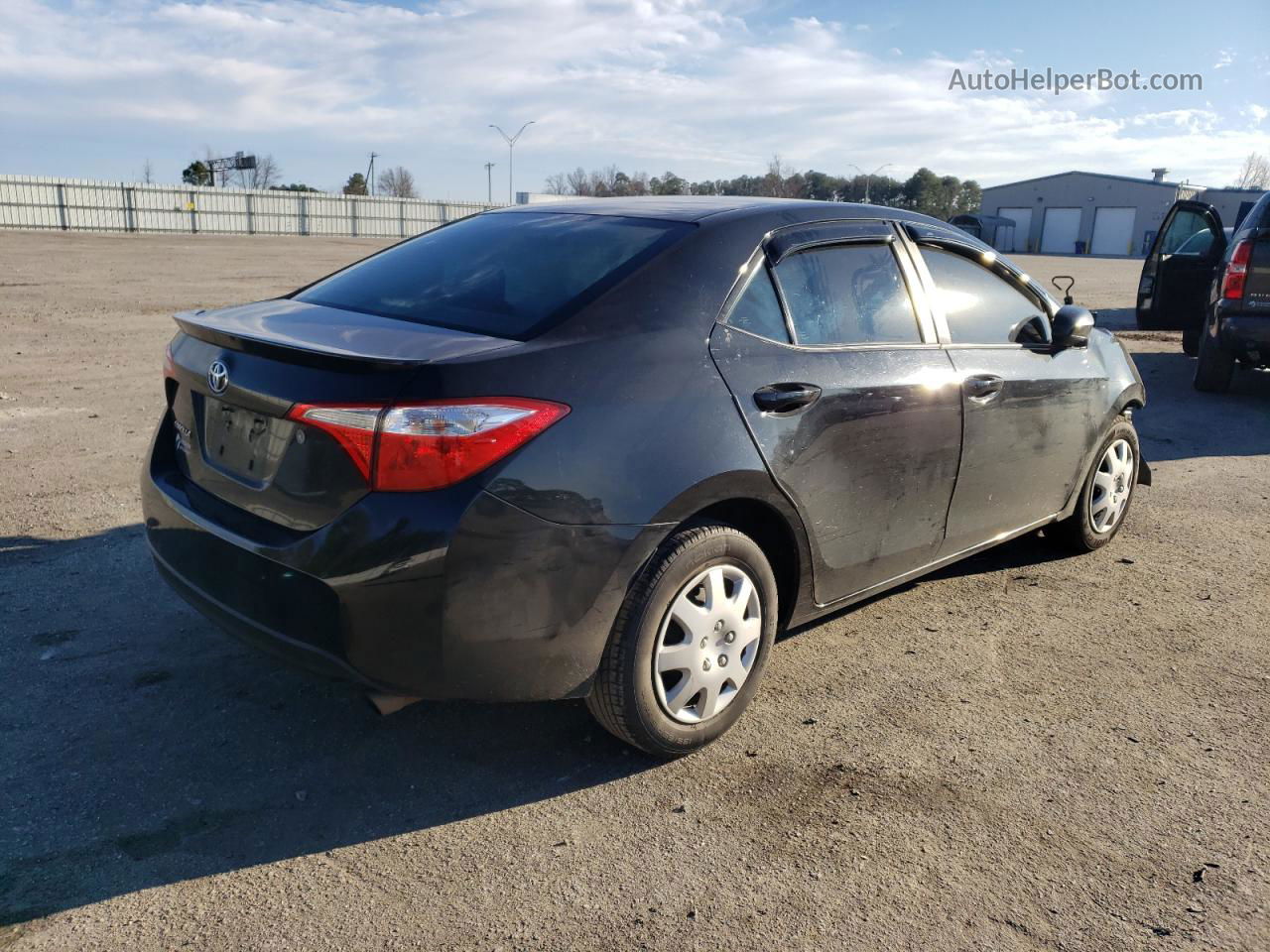 2015 Toyota Corolla L Black vin: 2T1BURHE1FC262061