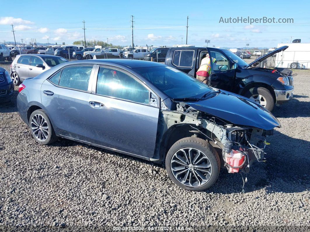 2015 Toyota Corolla S Plus Blue vin: 2T1BURHE1FC297909