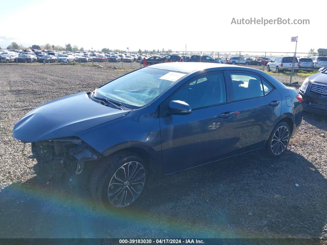 2015 Toyota Corolla S Plus Blue vin: 2T1BURHE1FC297909