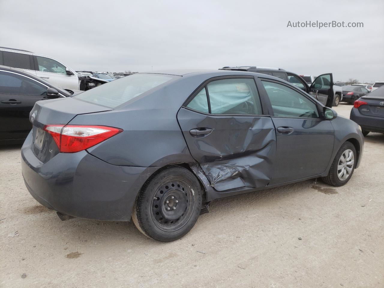 2015 Toyota Corolla L Gray vin: 2T1BURHE1FC298171