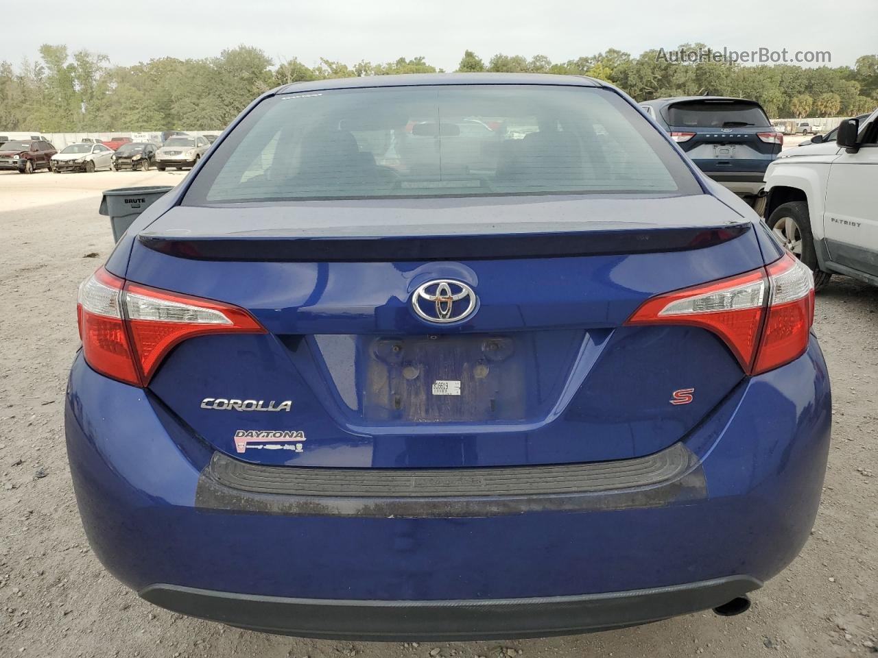 2015 Toyota Corolla L Синий vin: 2T1BURHE1FC316619