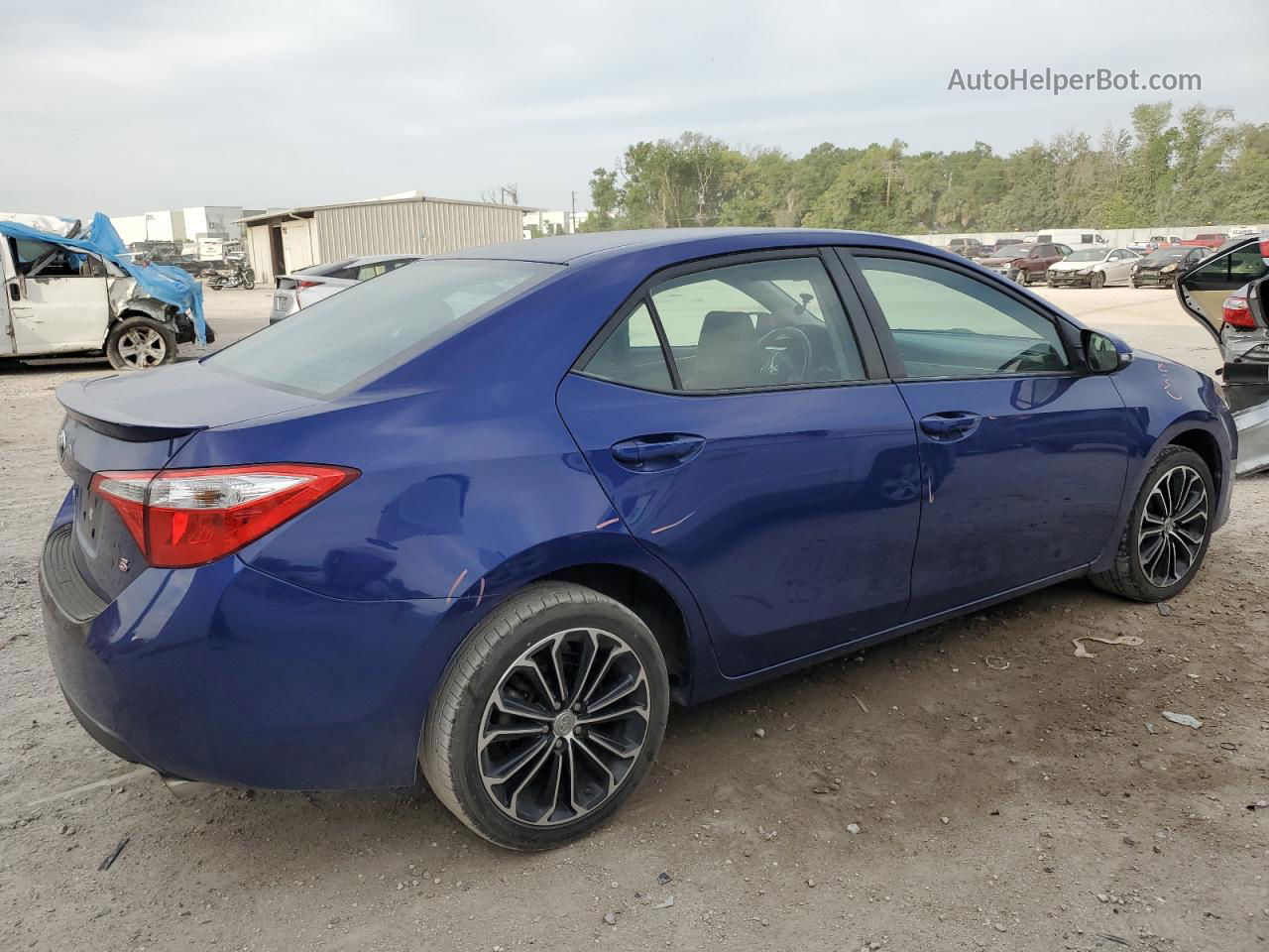 2015 Toyota Corolla L Blue vin: 2T1BURHE1FC316619