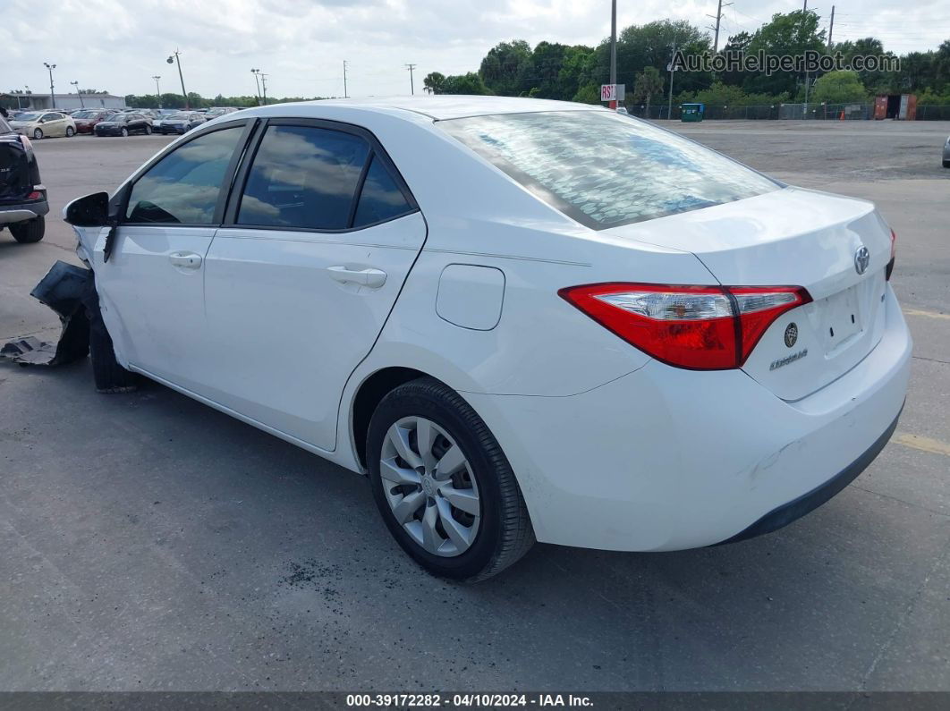 2015 Toyota Corolla L/le/le Pls/prm/s/s Pls Белый vin: 2T1BURHE1FC323411