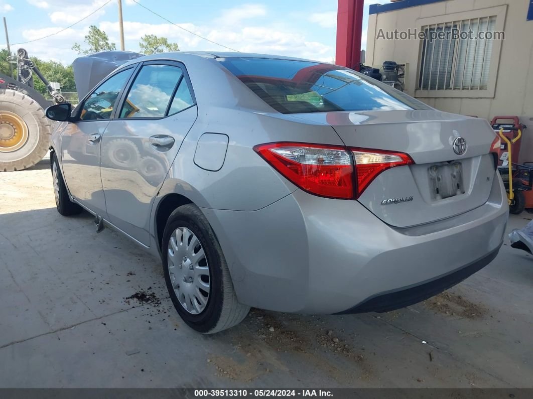 2015 Toyota Corolla Le Silver vin: 2T1BURHE1FC325692