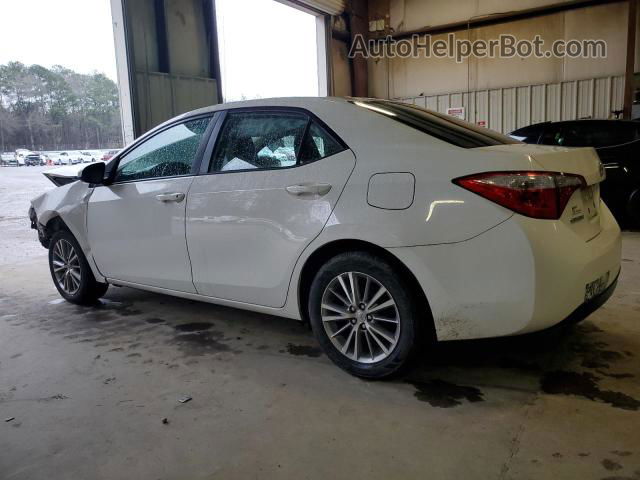 2015 Toyota Corolla L White vin: 2T1BURHE1FC348003