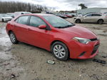 2015 Toyota Corolla L Red vin: 2T1BURHE1FC351094