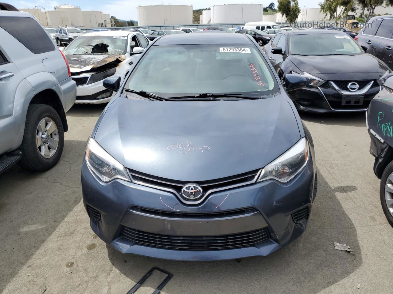 2015 Toyota Corolla L Gray vin: 2T1BURHE1FC378473