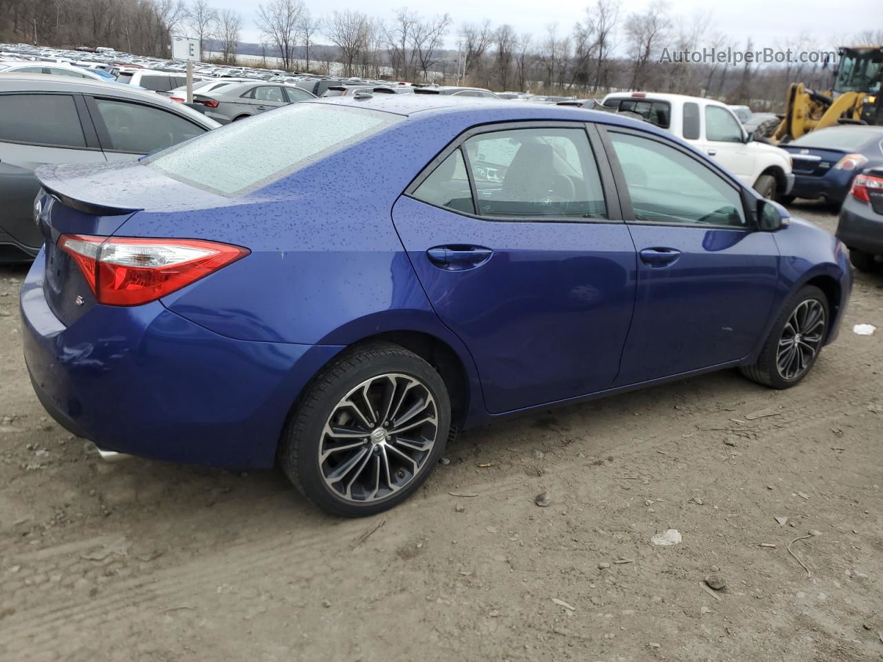 2015 Toyota Corolla L Синий vin: 2T1BURHE1FC385181