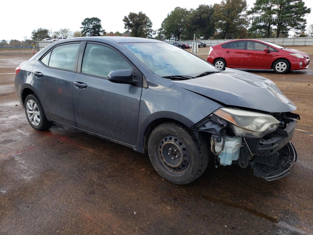 2015 Toyota Corolla L Gray vin: 2T1BURHE1FC407499