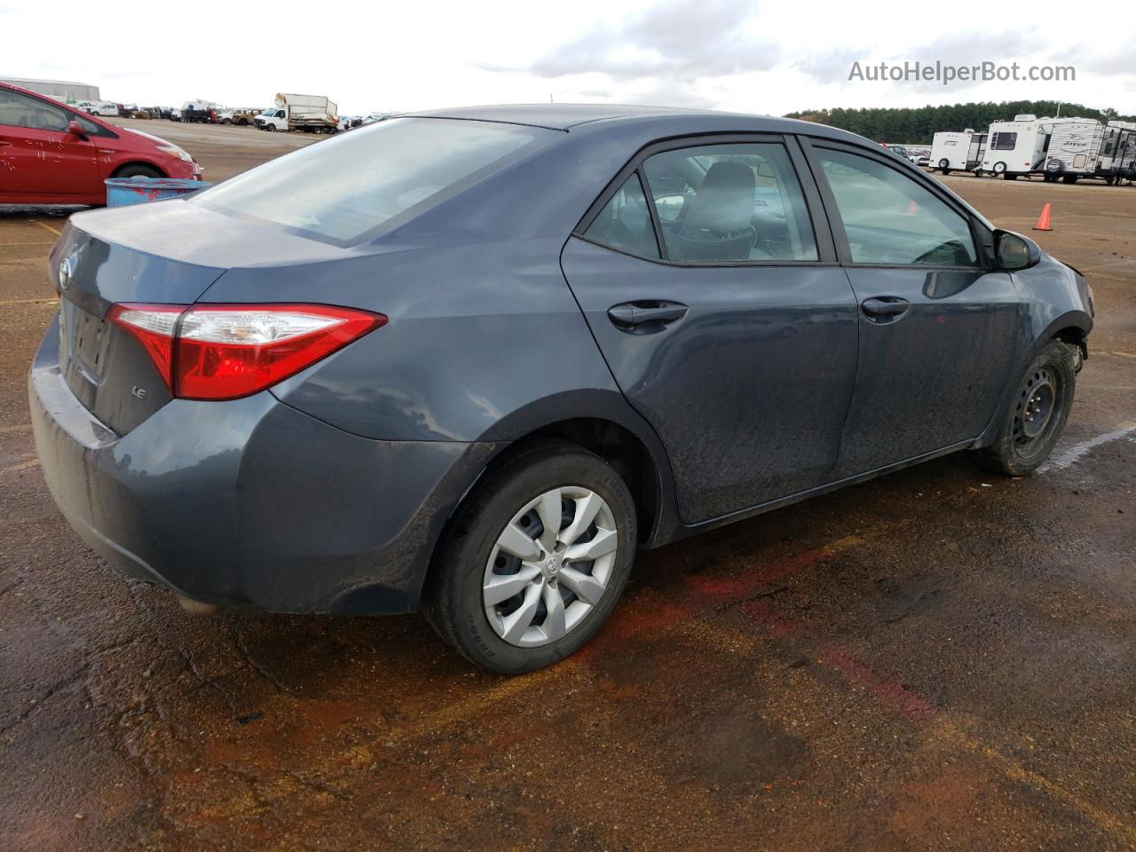 2015 Toyota Corolla L Gray vin: 2T1BURHE1FC407499