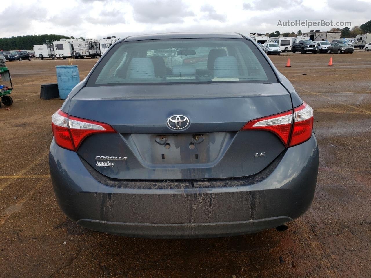 2015 Toyota Corolla L Gray vin: 2T1BURHE1FC407499