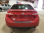 2015 Toyota Corolla L Red vin: 2T1BURHE1FC418521