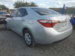 2015 Toyota Corolla L Silver vin: 2T1BURHE1FC424884