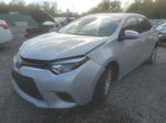 2015 Toyota Corolla L Silver vin: 2T1BURHE1FC424884