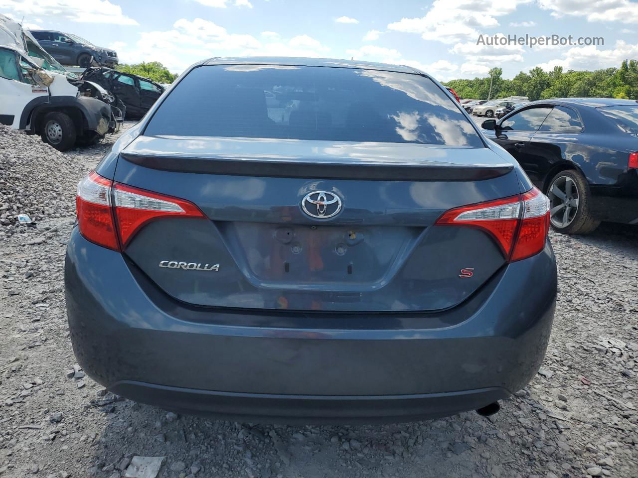 2015 Toyota Corolla L Gray vin: 2T1BURHE1FC433214