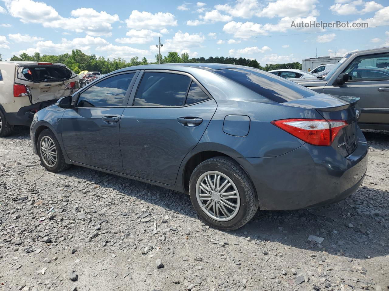 2015 Toyota Corolla L Gray vin: 2T1BURHE1FC433214