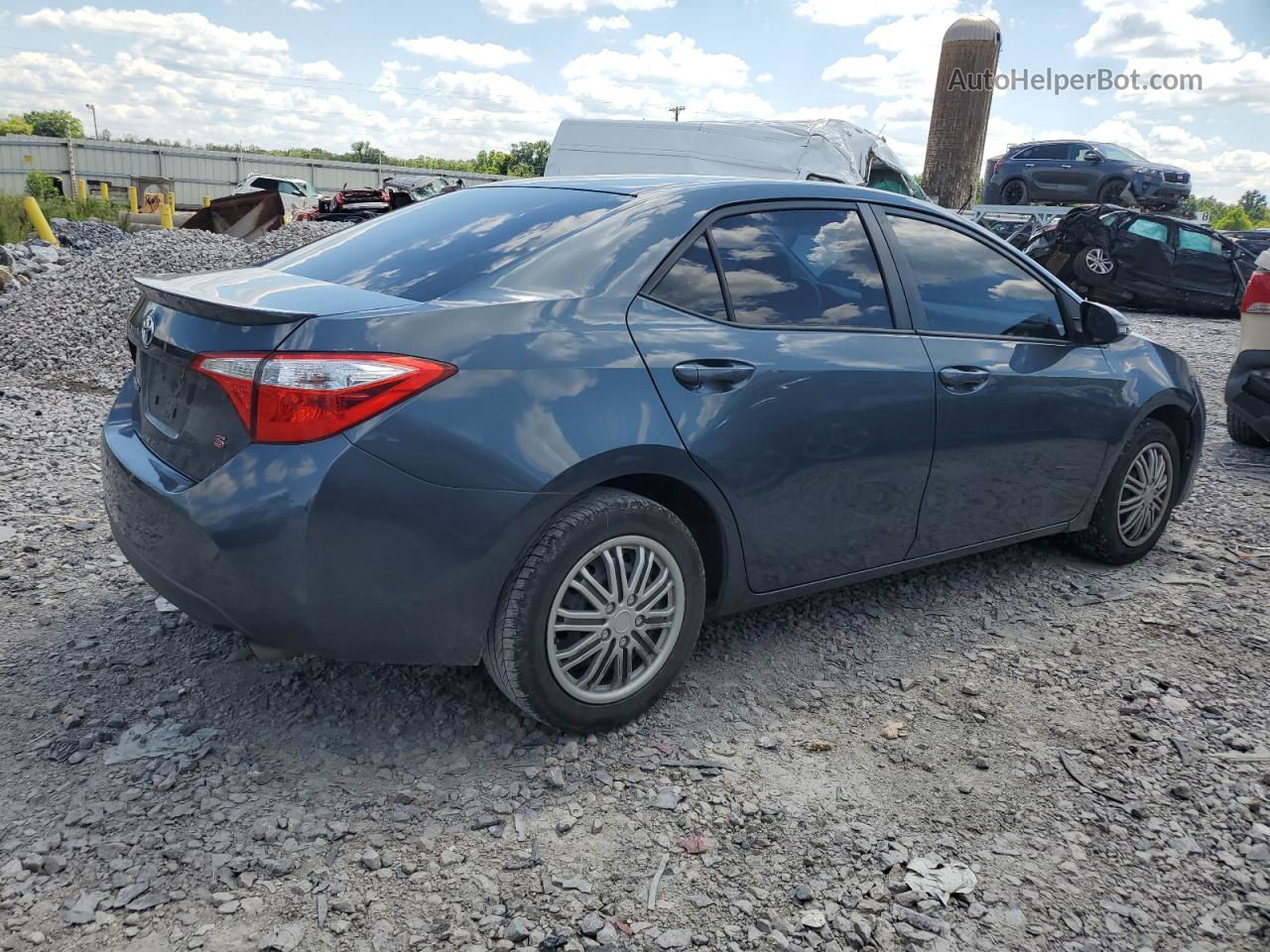 2015 Toyota Corolla L Gray vin: 2T1BURHE1FC433214