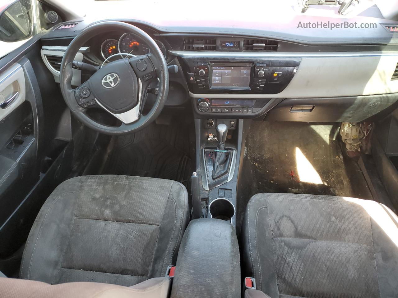 2015 Toyota Corolla L Красный vin: 2T1BURHE1FC433276