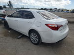 2015 Toyota Corolla L White vin: 2T1BURHE1FC435478