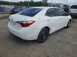 2015 Toyota Corolla L White vin: 2T1BURHE1FC435478