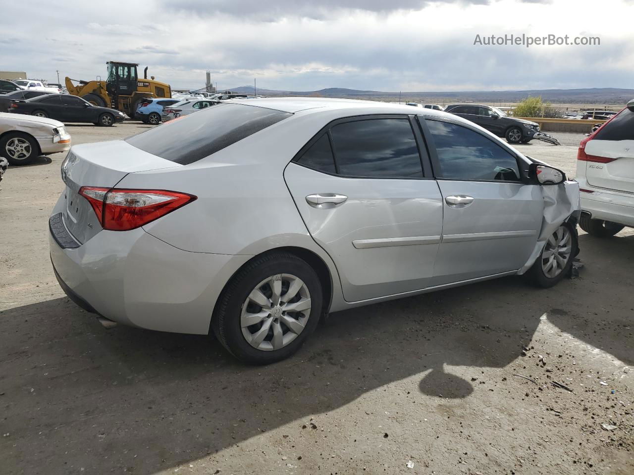 2015 Toyota Corolla L Silver vin: 2T1BURHE1FC456489