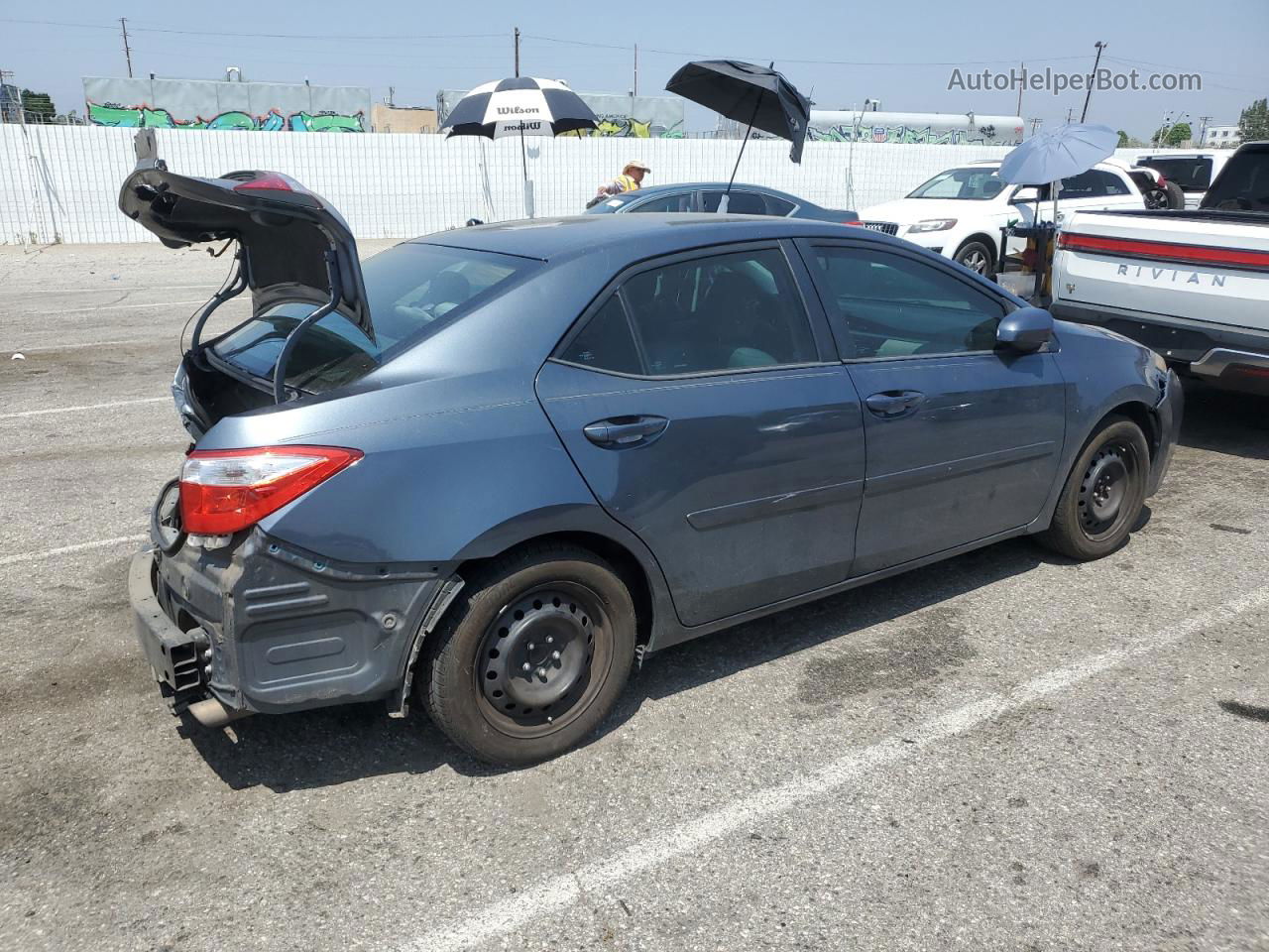 2015 Toyota Corolla L Charcoal vin: 2T1BURHE1FC459053