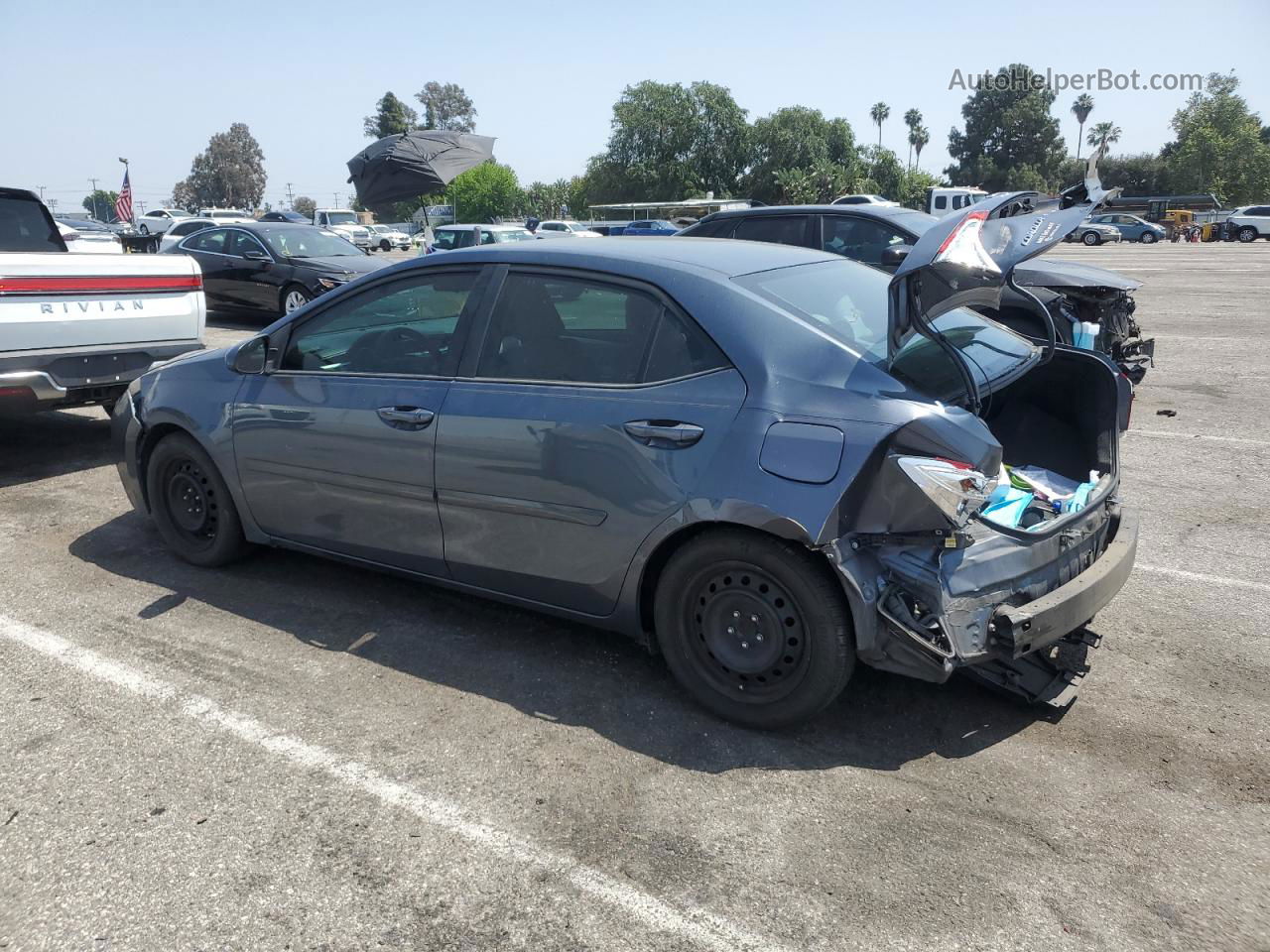 2015 Toyota Corolla L Charcoal vin: 2T1BURHE1FC459053